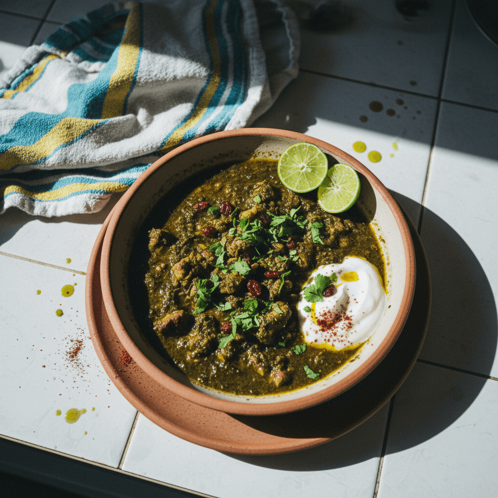 Sour Herbal Persian Lamb Stew (Ghormeh Sabzi)
