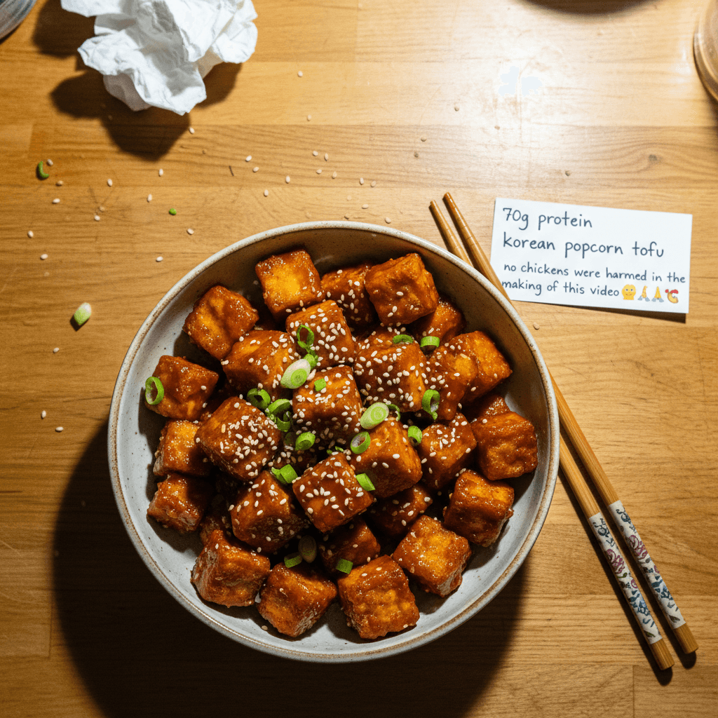 Korean Popcorn Tofu