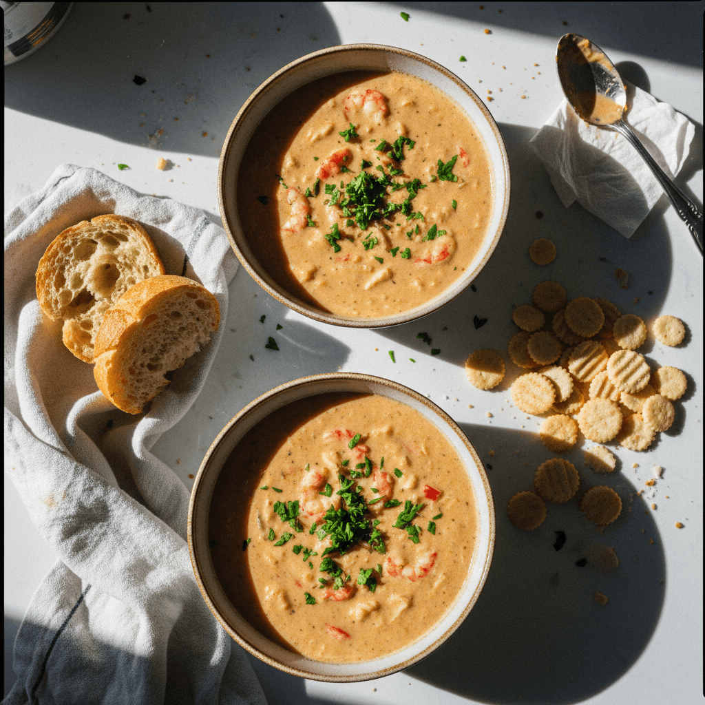 Creamy Crab & Shrimp Seafood Bisque