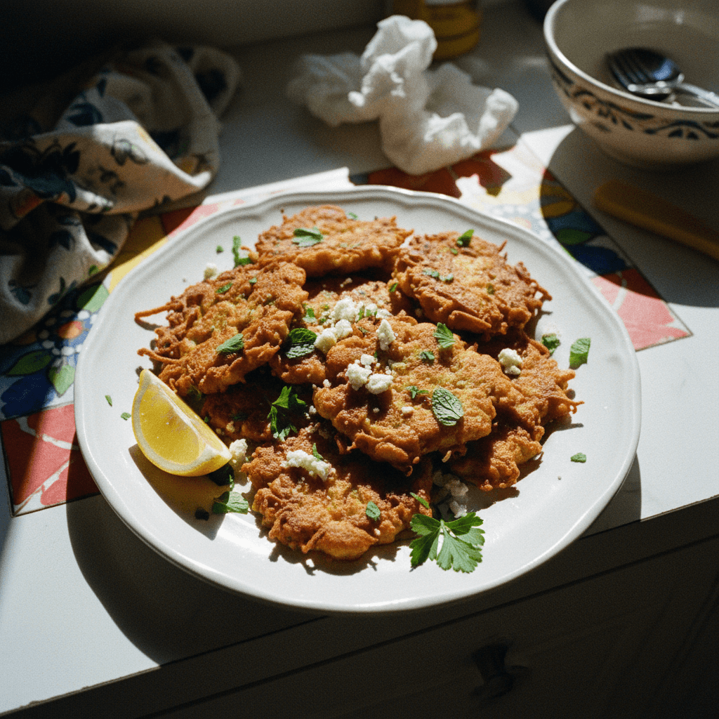 Santorini Tomato Fritters (Tomatokeftedes)