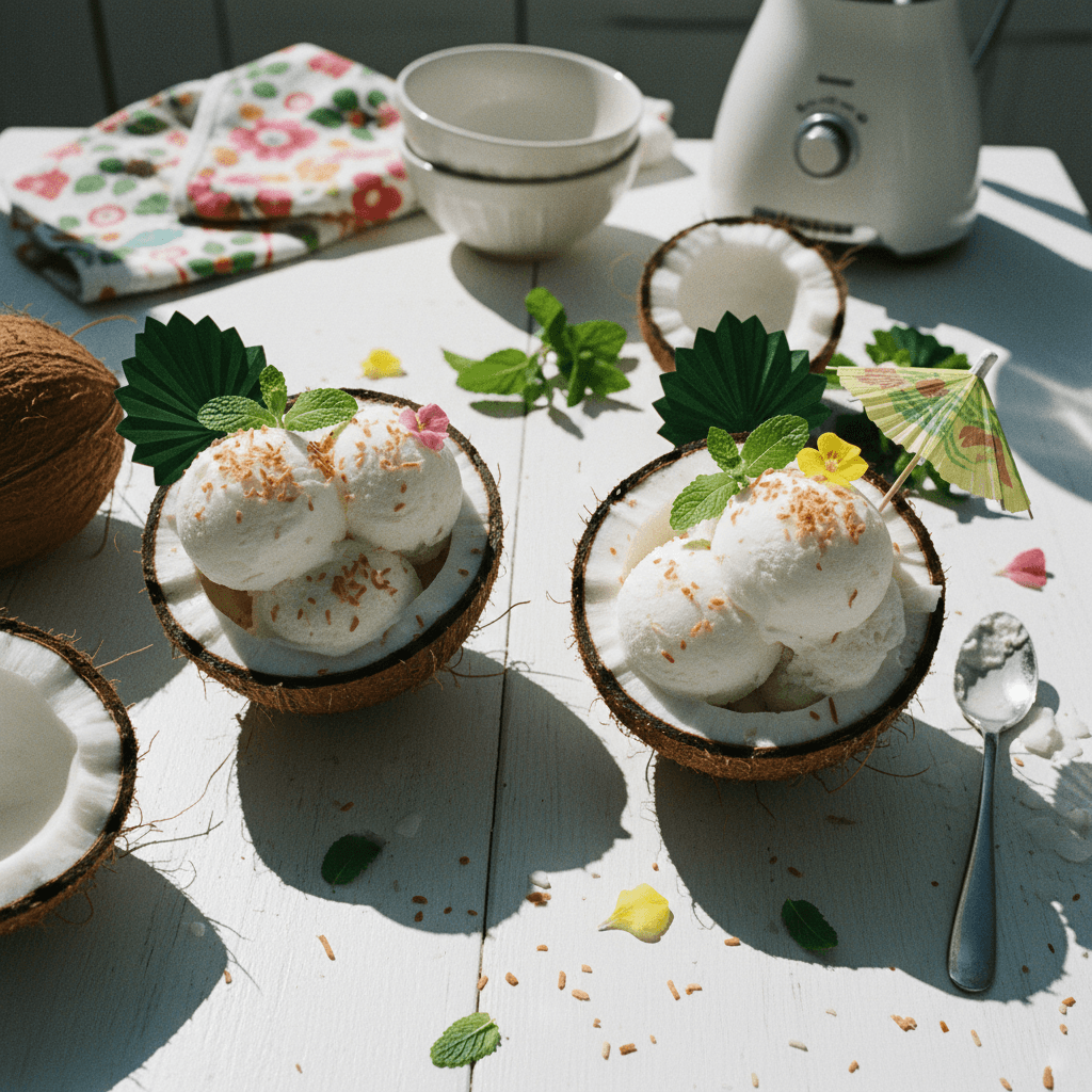 2-Ingredient Coconut Sorbet