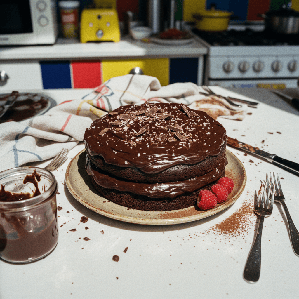 Viral Sourdough Chocolate Cake