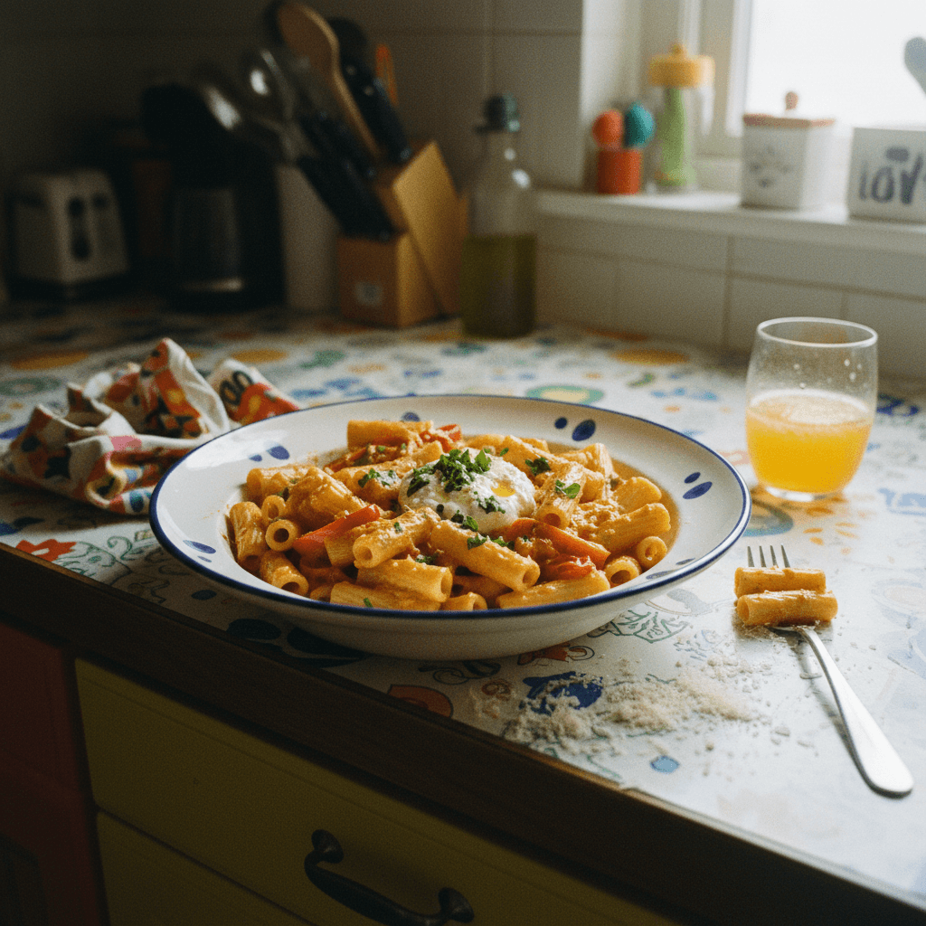 The BEST Spicy Rigatoni