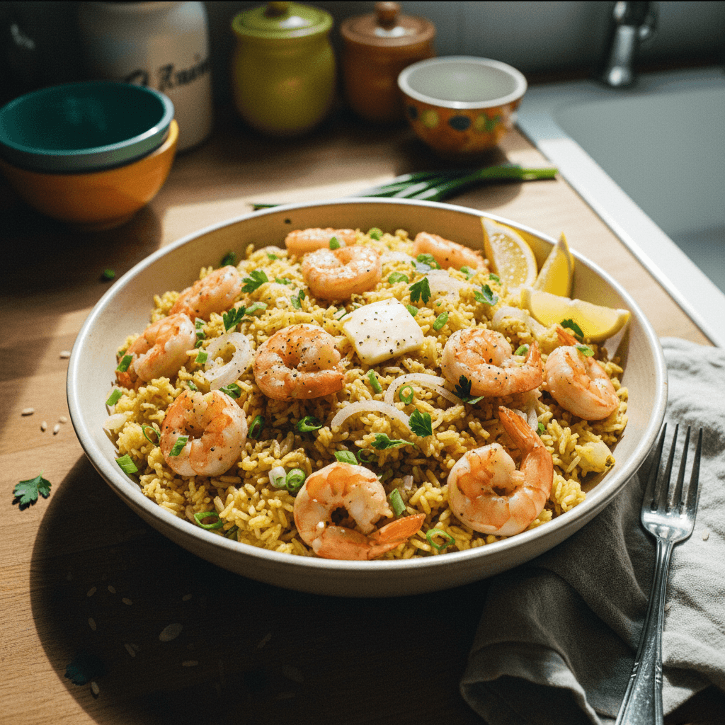 Garlic Shrimp Rice