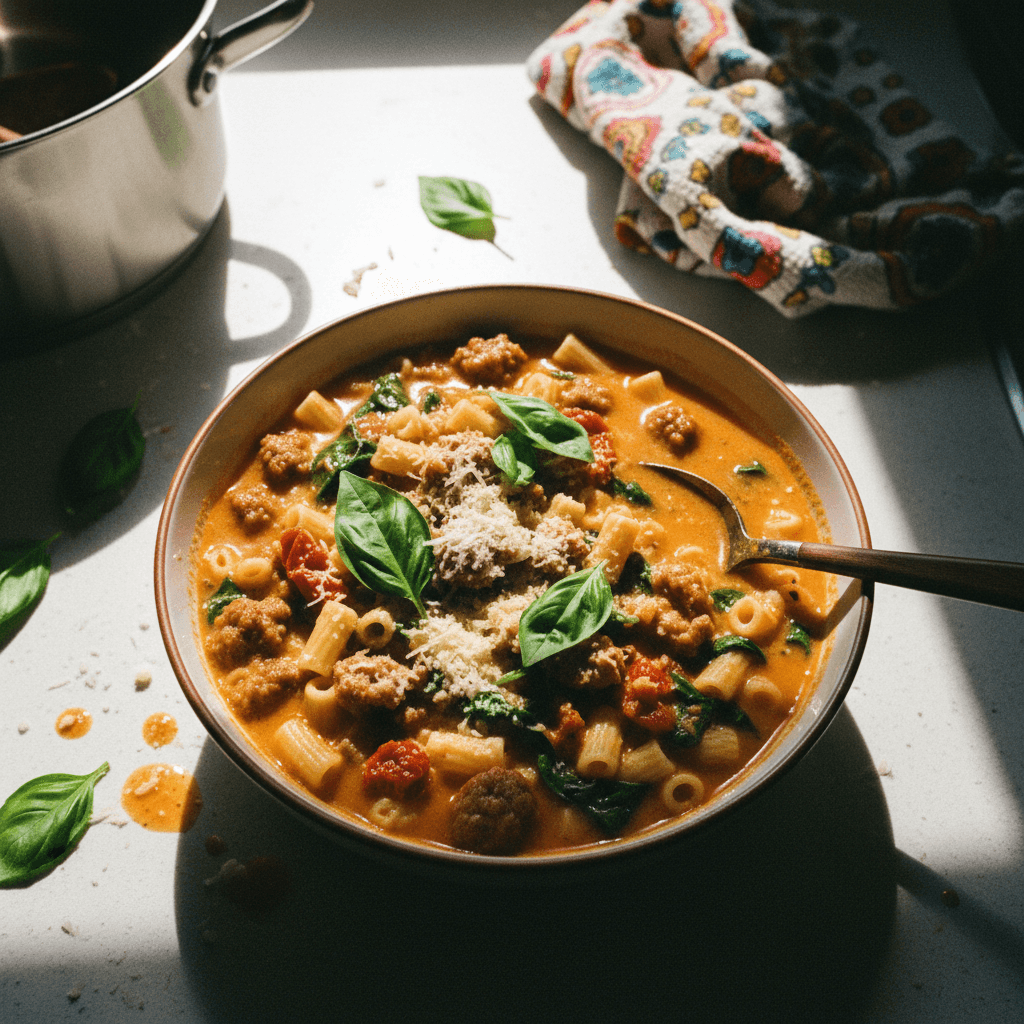 Spicy Italian Sausage Soup
