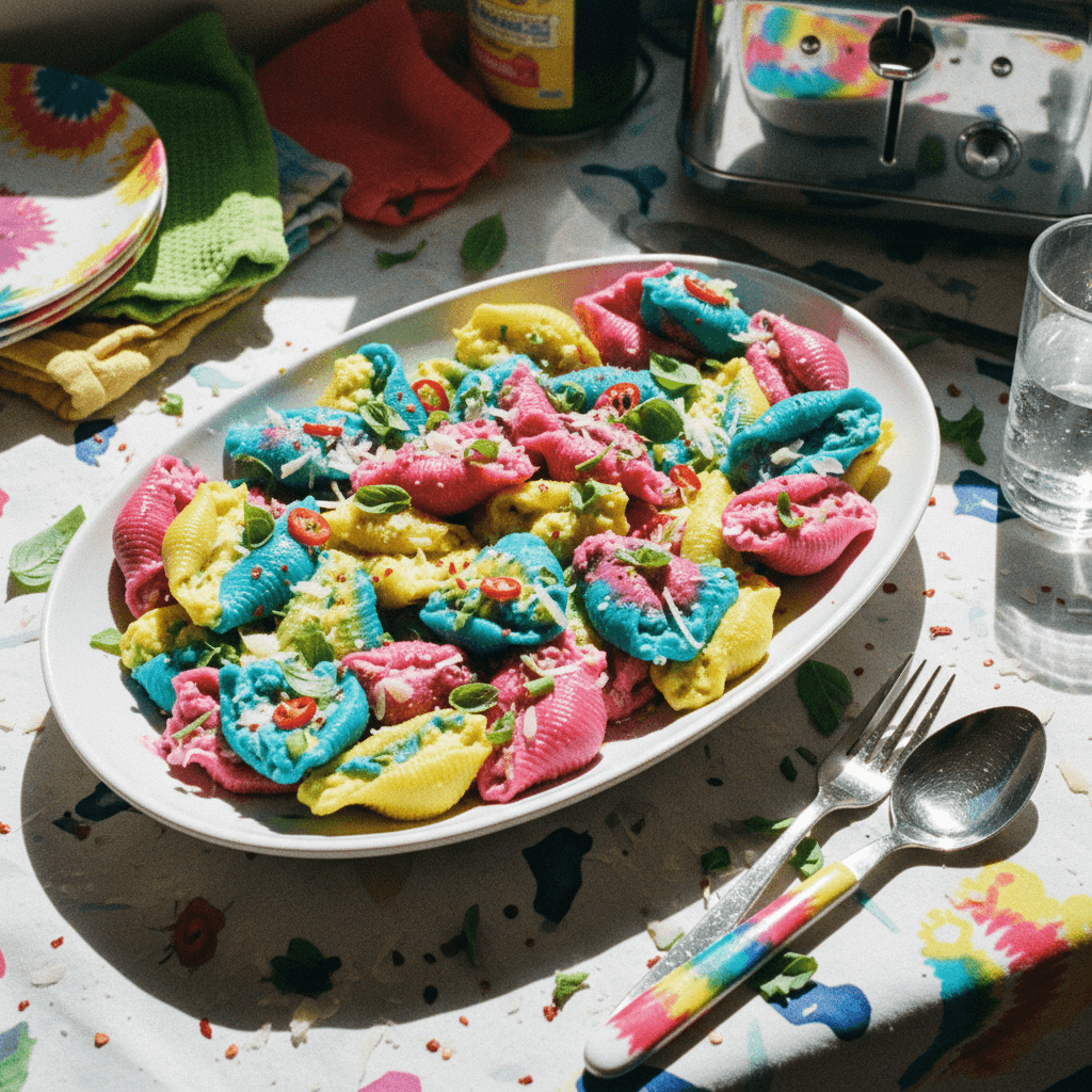 Tie-Dye Stuffed Shells