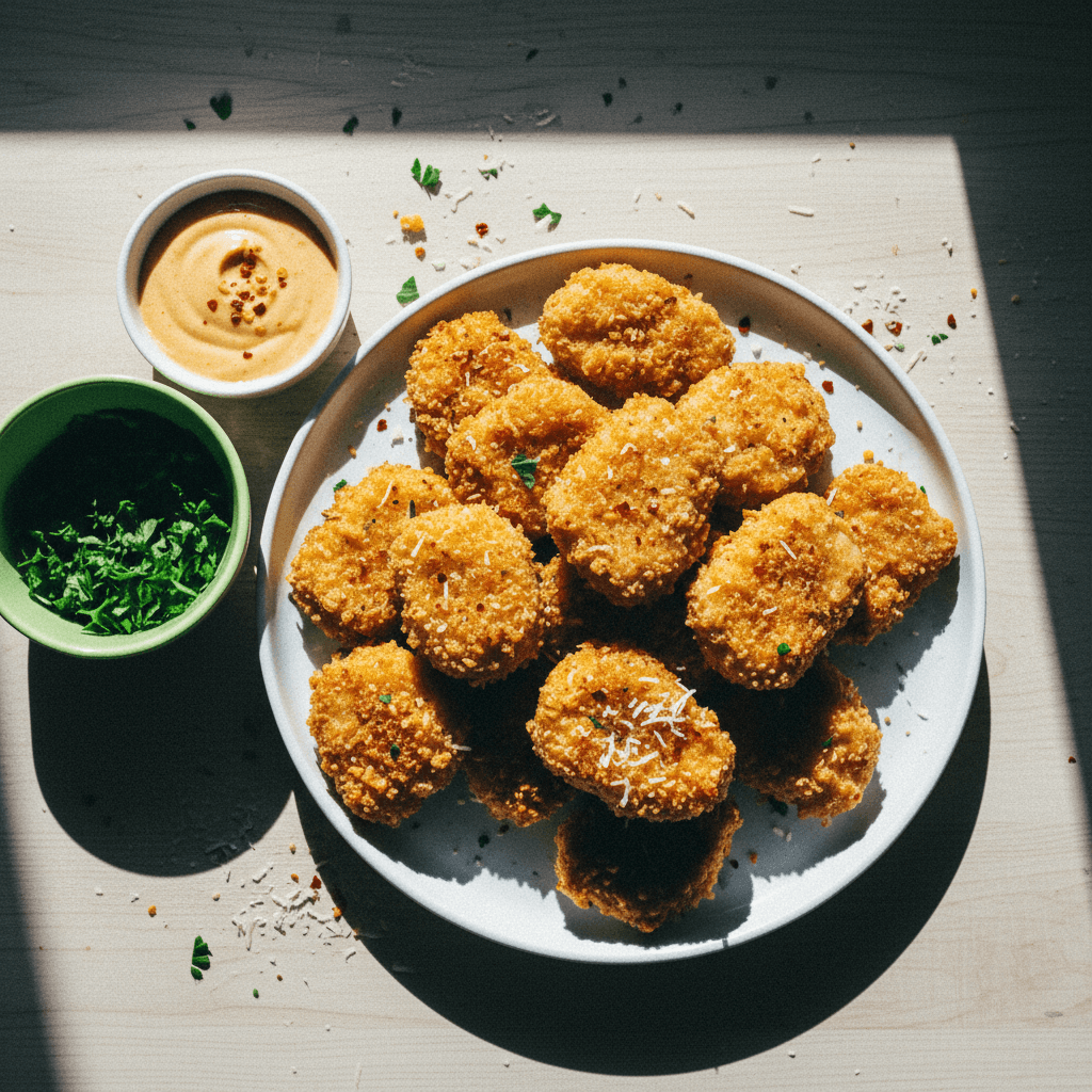 High Protein Crispy Chicken Nuggets