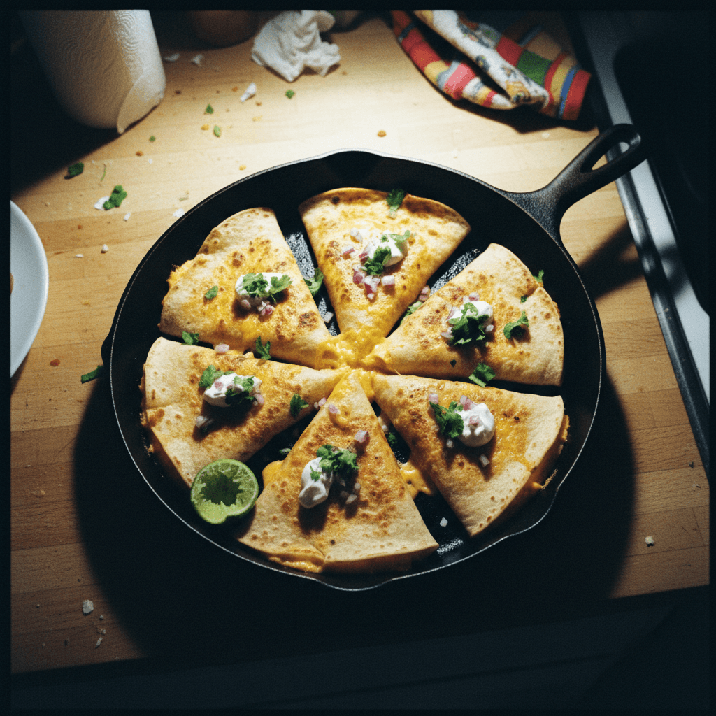 Skillet Enchilada Triangles