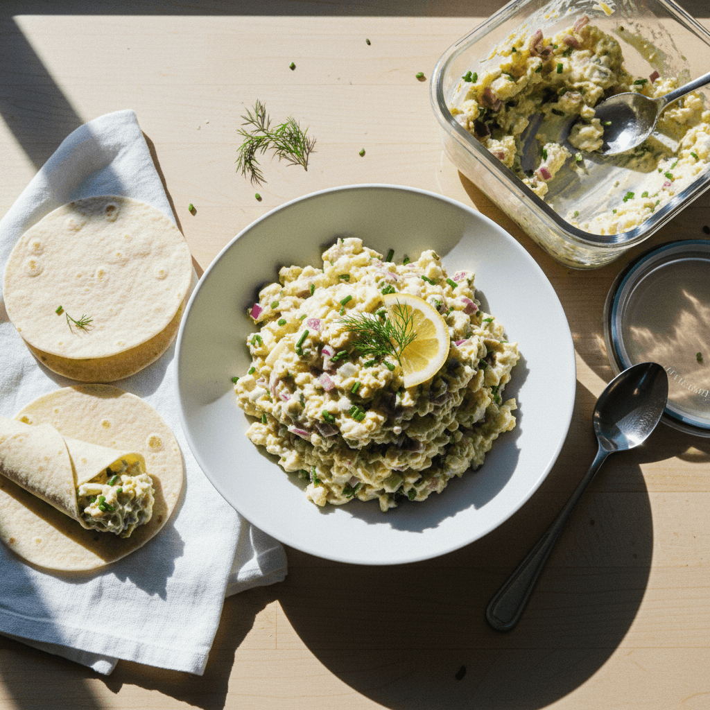 Easy Egg Chicken Salad