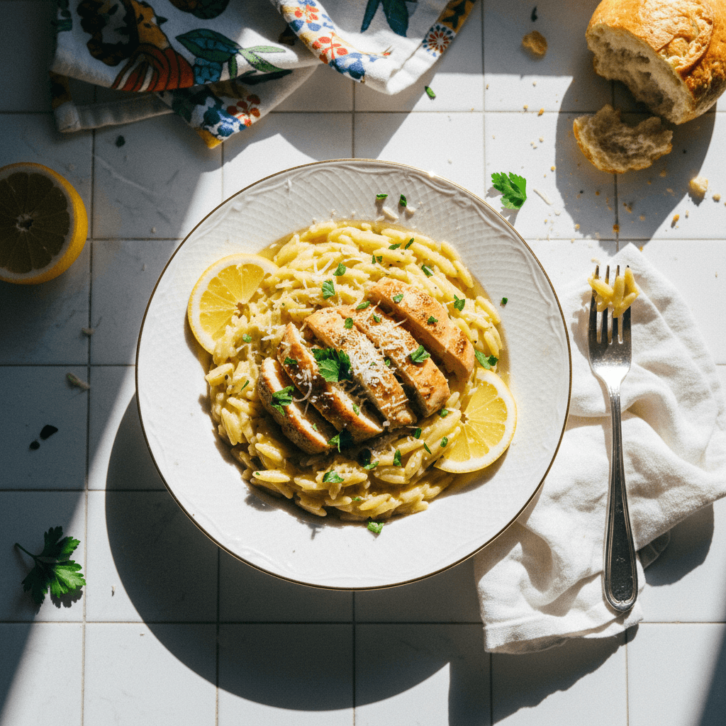 Creamy Lemon Chicken Orzo