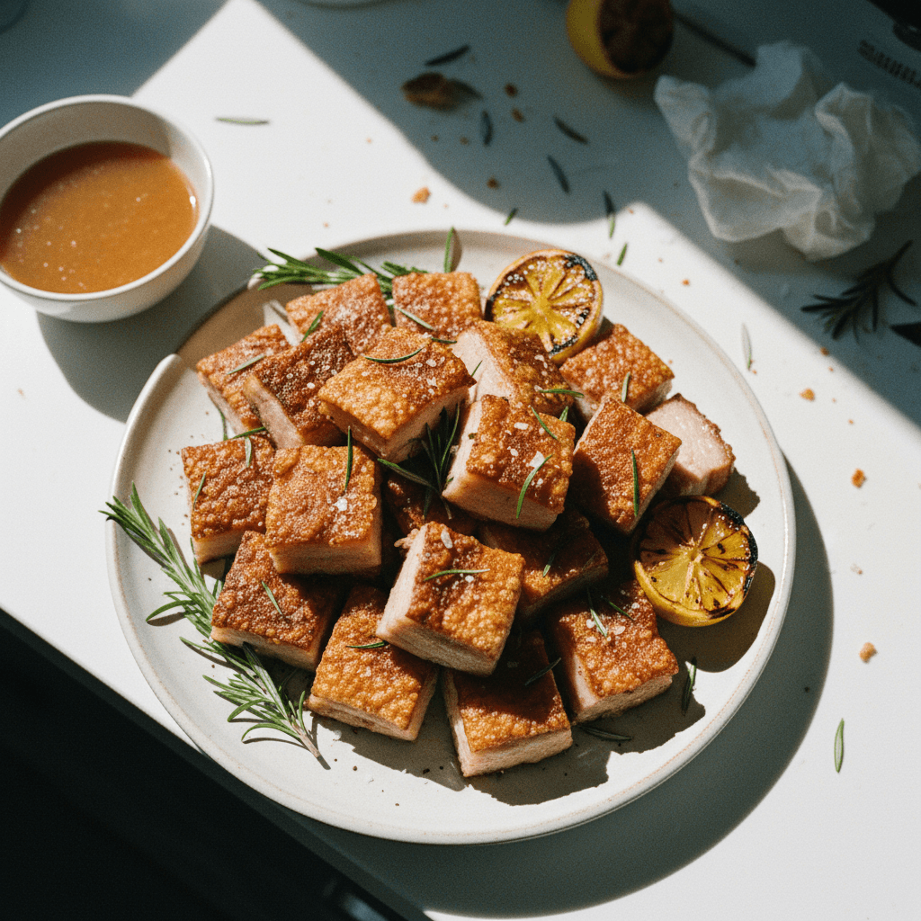 Sous Vide Pork Belly with Crispy Crackling