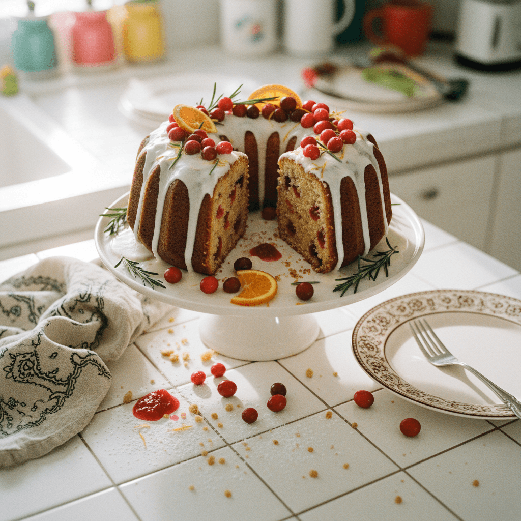 Orange Cranberry Pound Cake