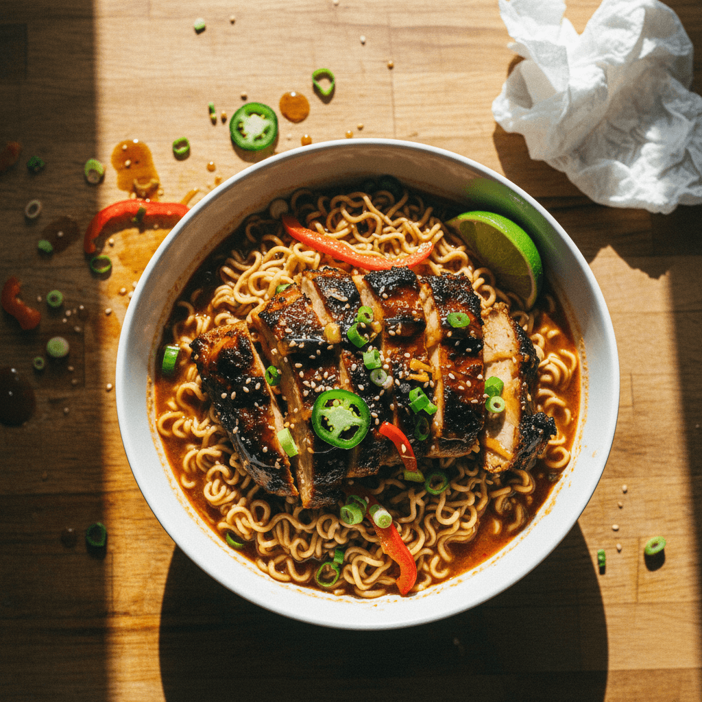 Jamaican Jerk Chicken Ramen