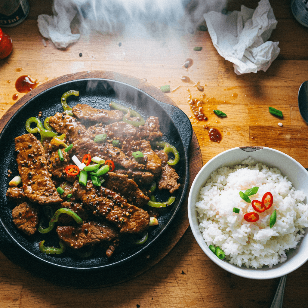 Sizzling Black Pepper Steak