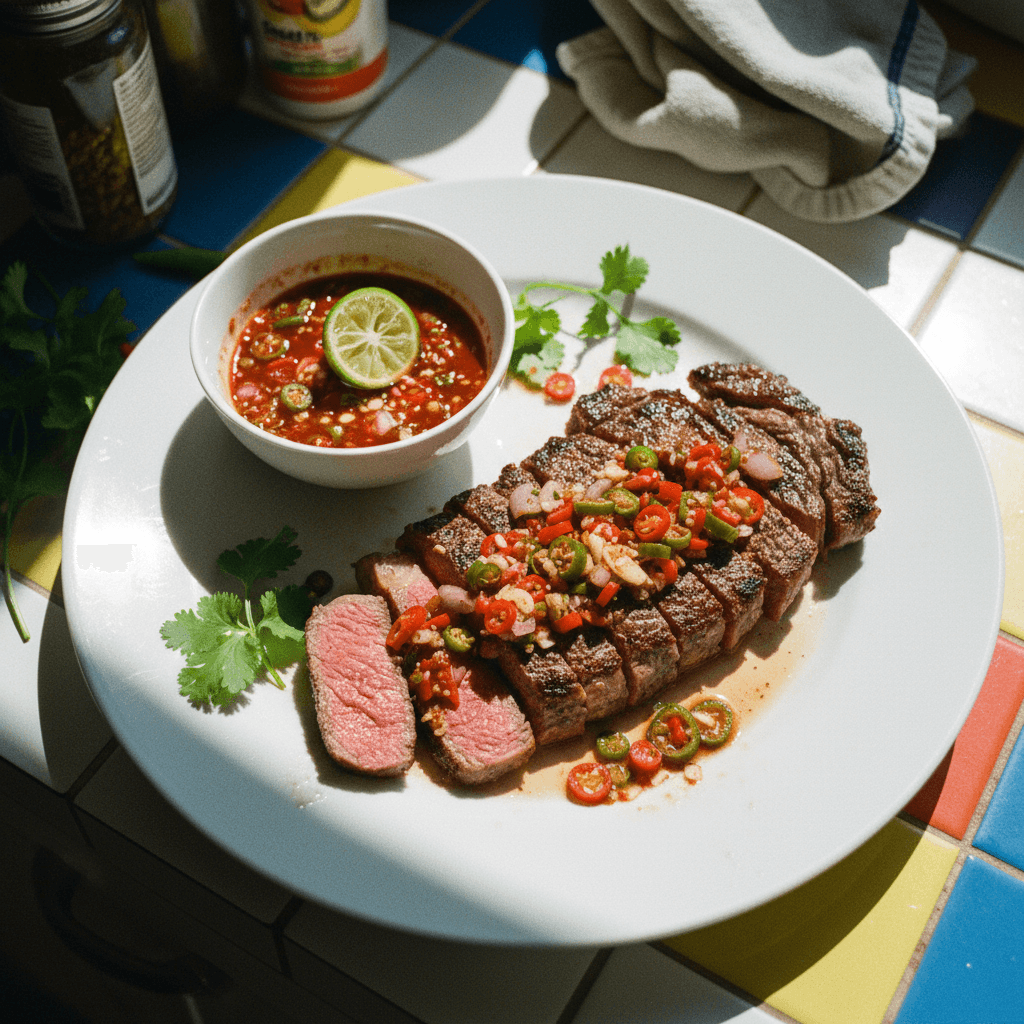 Steak with 'Crack Sauce'