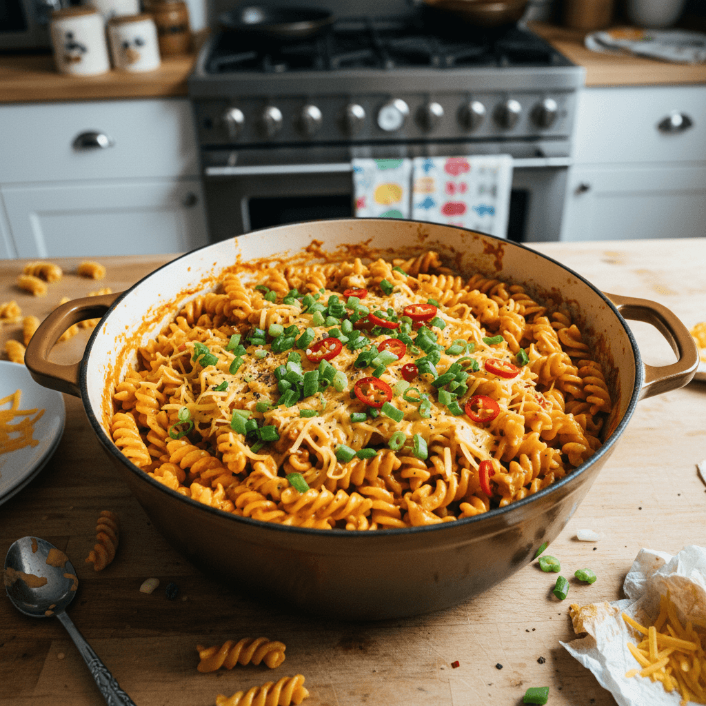 One Pot Spicy Gochujang Mac n Cheese
