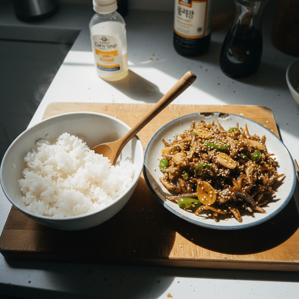 Crispy Korean Stir-Fried Anchovies (Myeolchi Bokkeum)