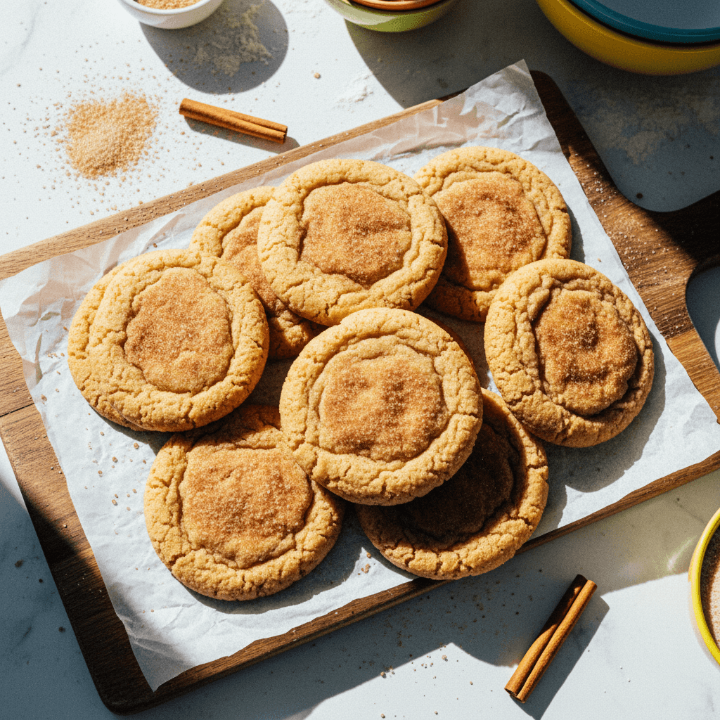 Browned Butter Snickerdoodle Cookies