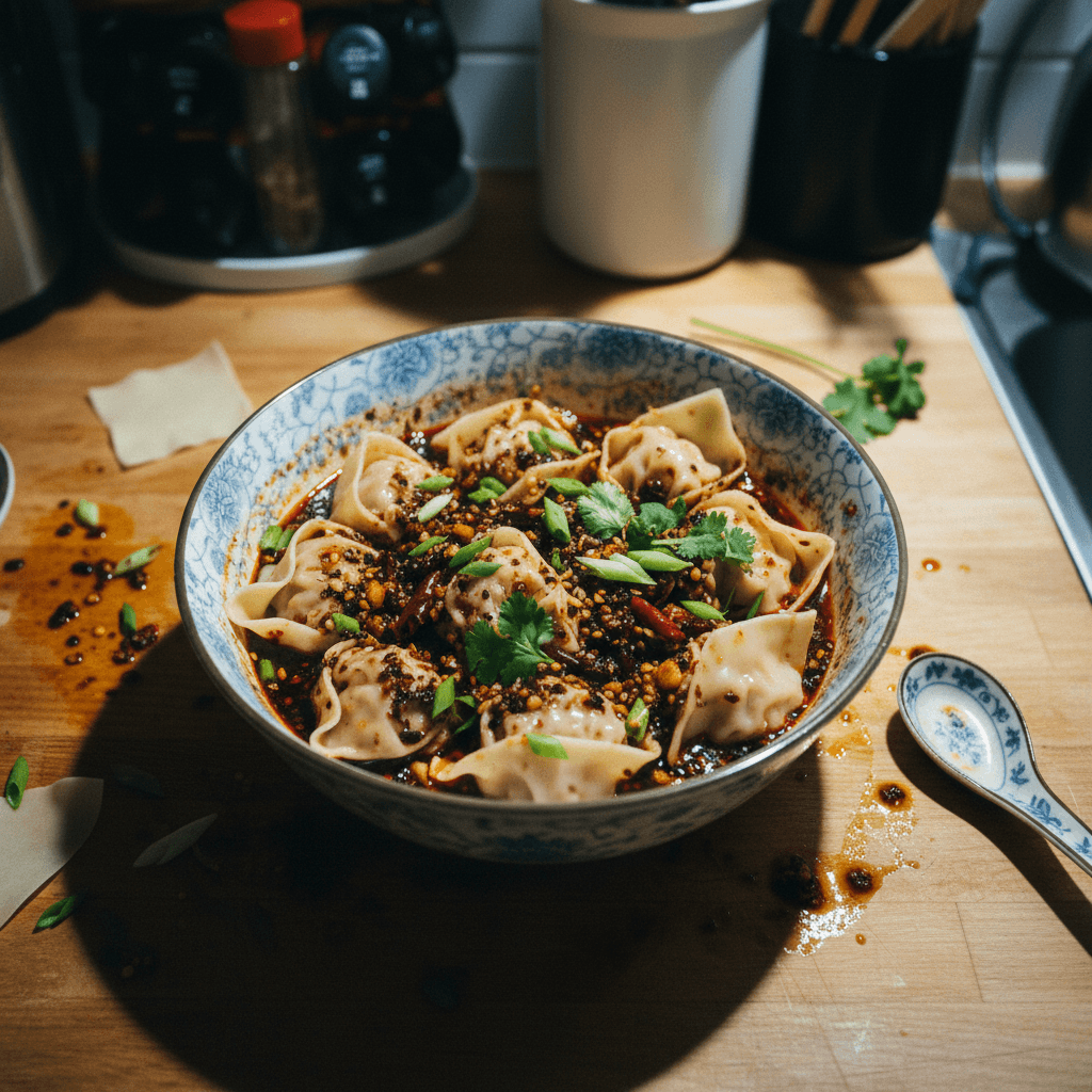 Spicy Wontons, Din Tai Fung-style