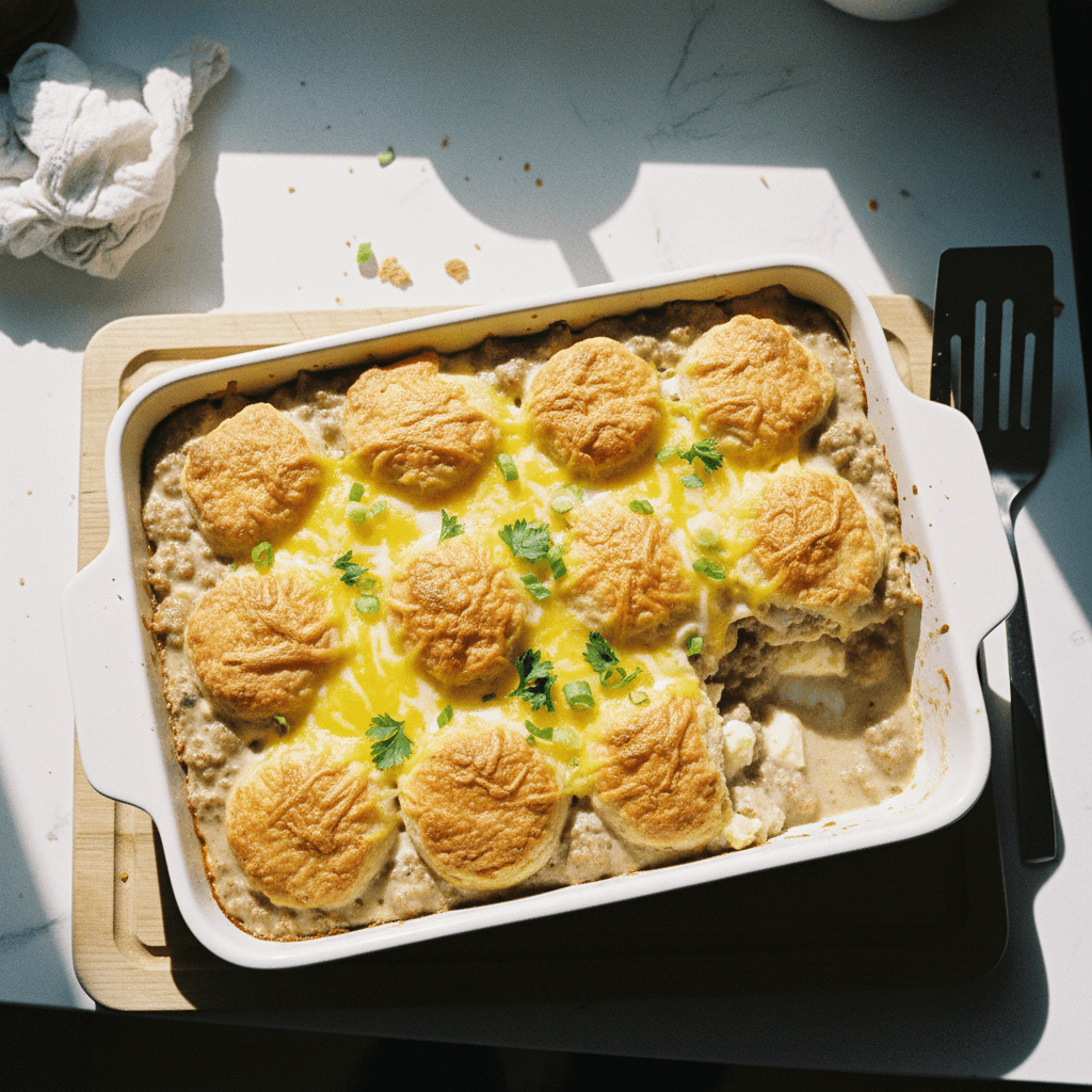 Biscuits & Gravy Casserole