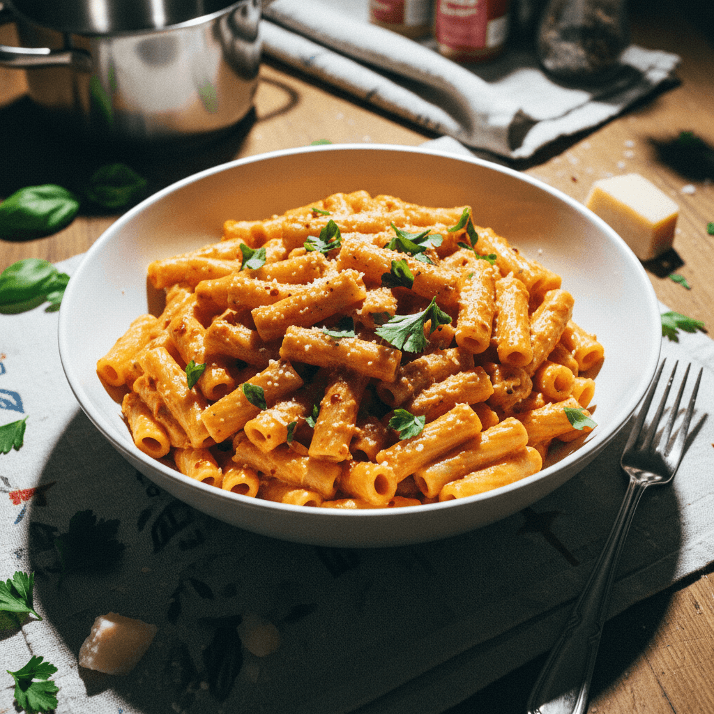 The BEST Spicy Rigatoni