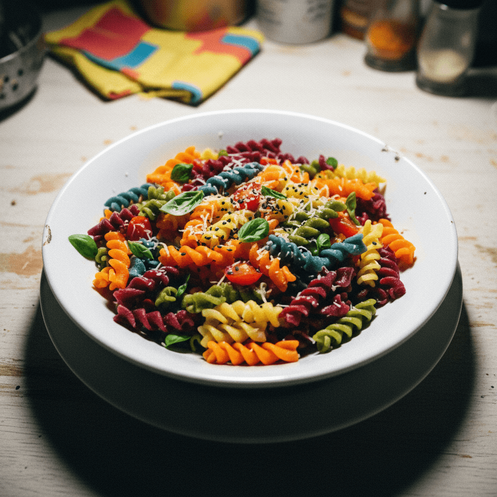 Rainbow Veggie Pasta Swirls