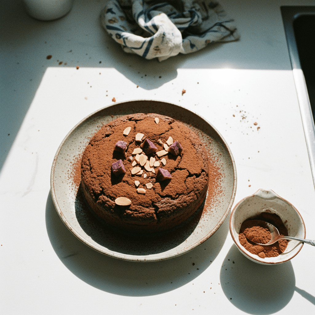 Japanese Sweet Potato Chocolate Cake