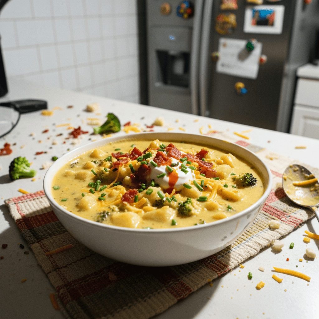 Loaded Potato Broccoli Cheese Bisque