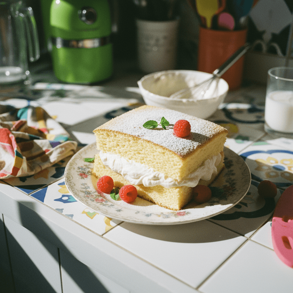 Fluffy Cream-Filled Sponge Cake (Japanese Cream Sandwich Cake)