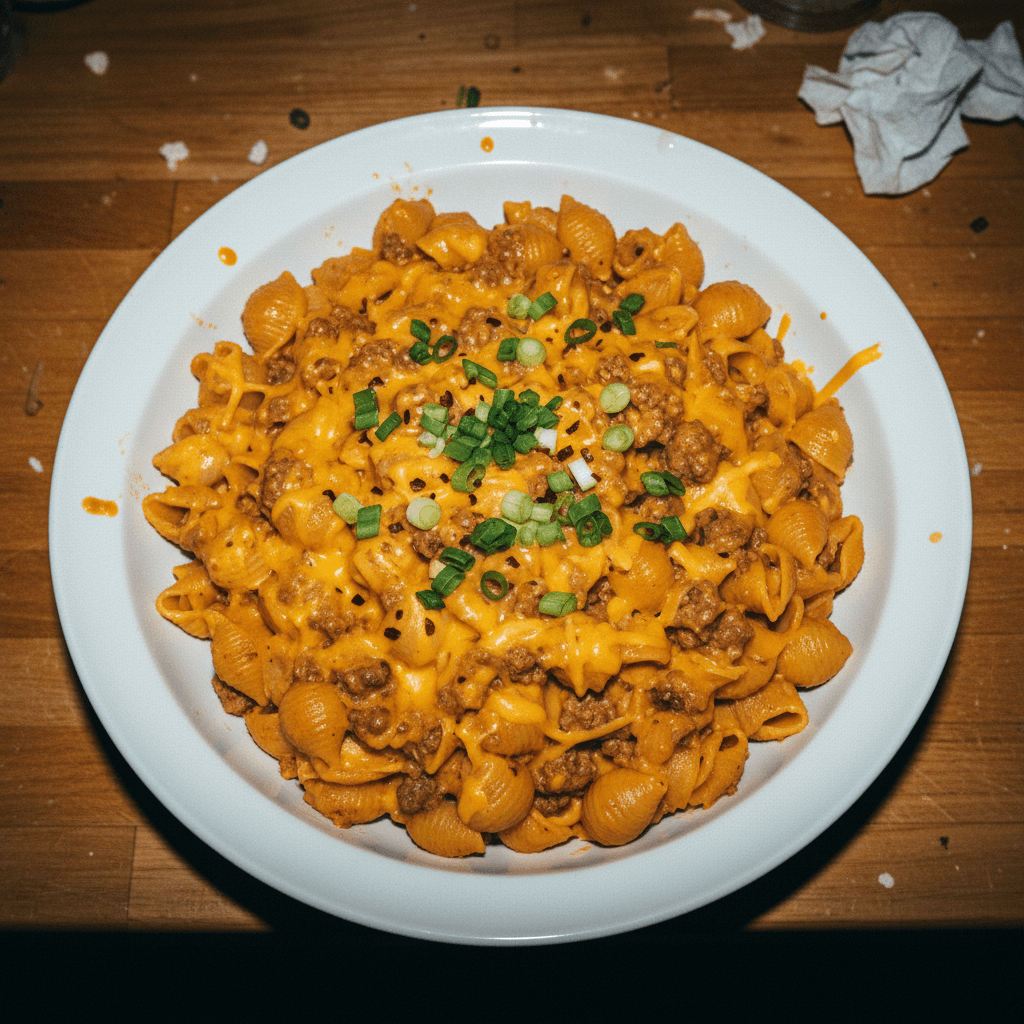 Cheesy Beef and Shells