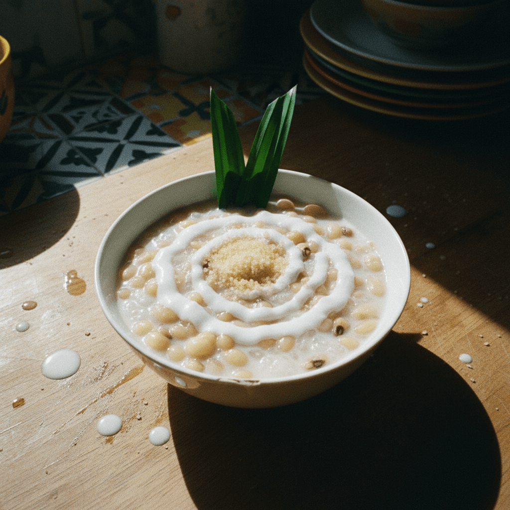 Che Dau Trang (Sticky Rice Pudding with Black-eyed Peas)