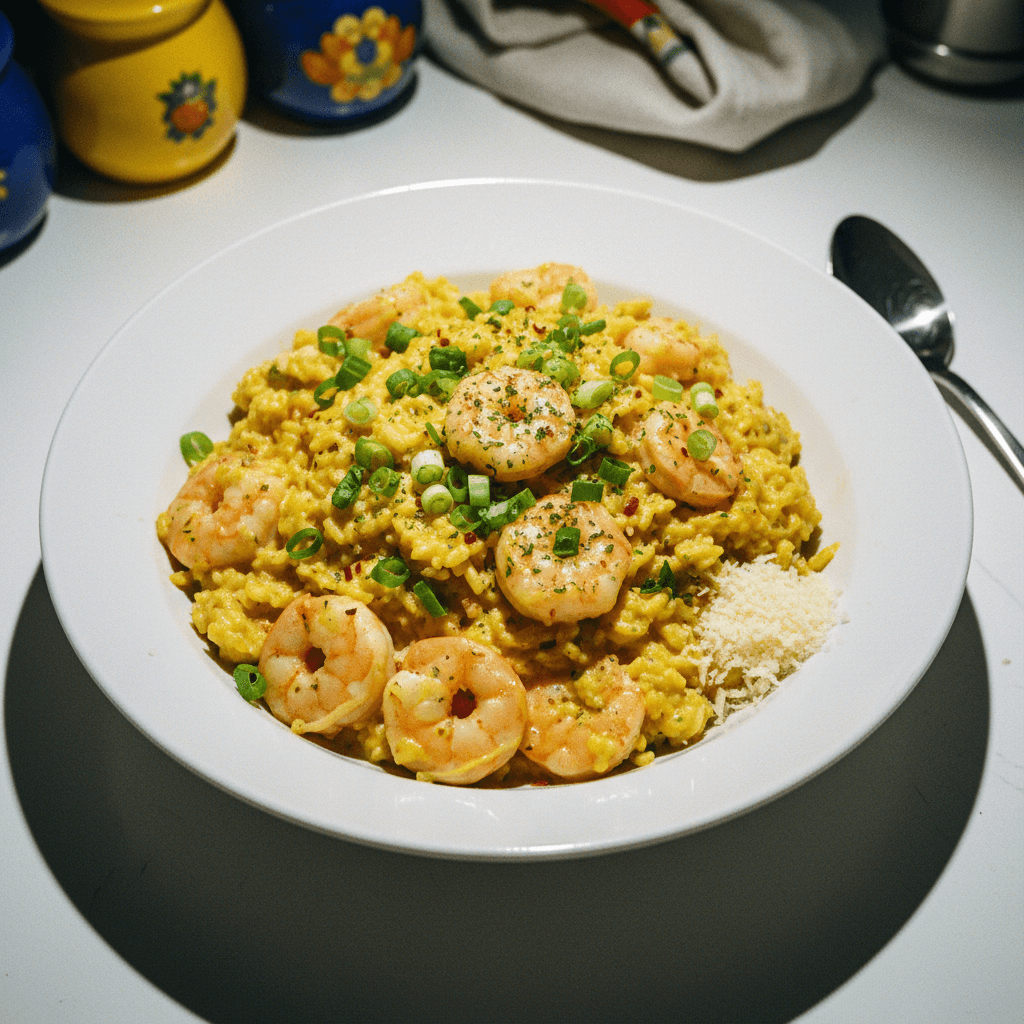 Creamy Rice and Shrimp Dish