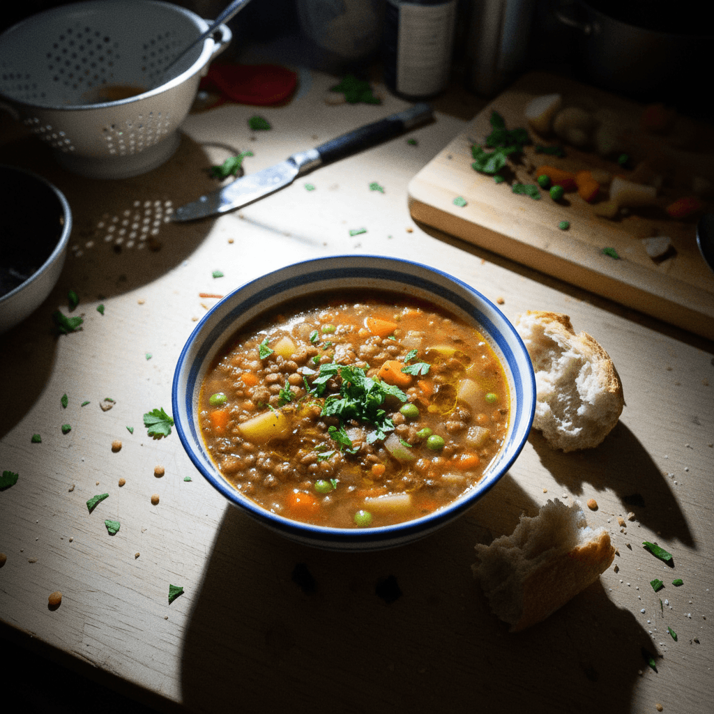 Hearty Lentil Vegetable Soup