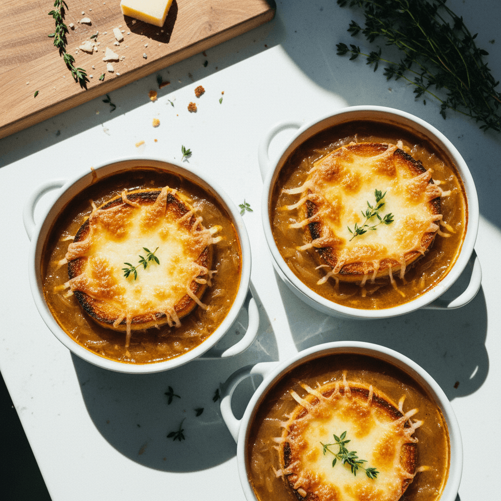French Onion Soup (Gruyere Croutes)