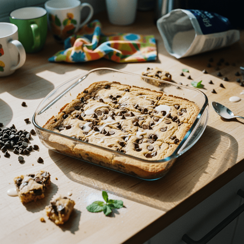High Protein Chocolate Chip Cookie Bars