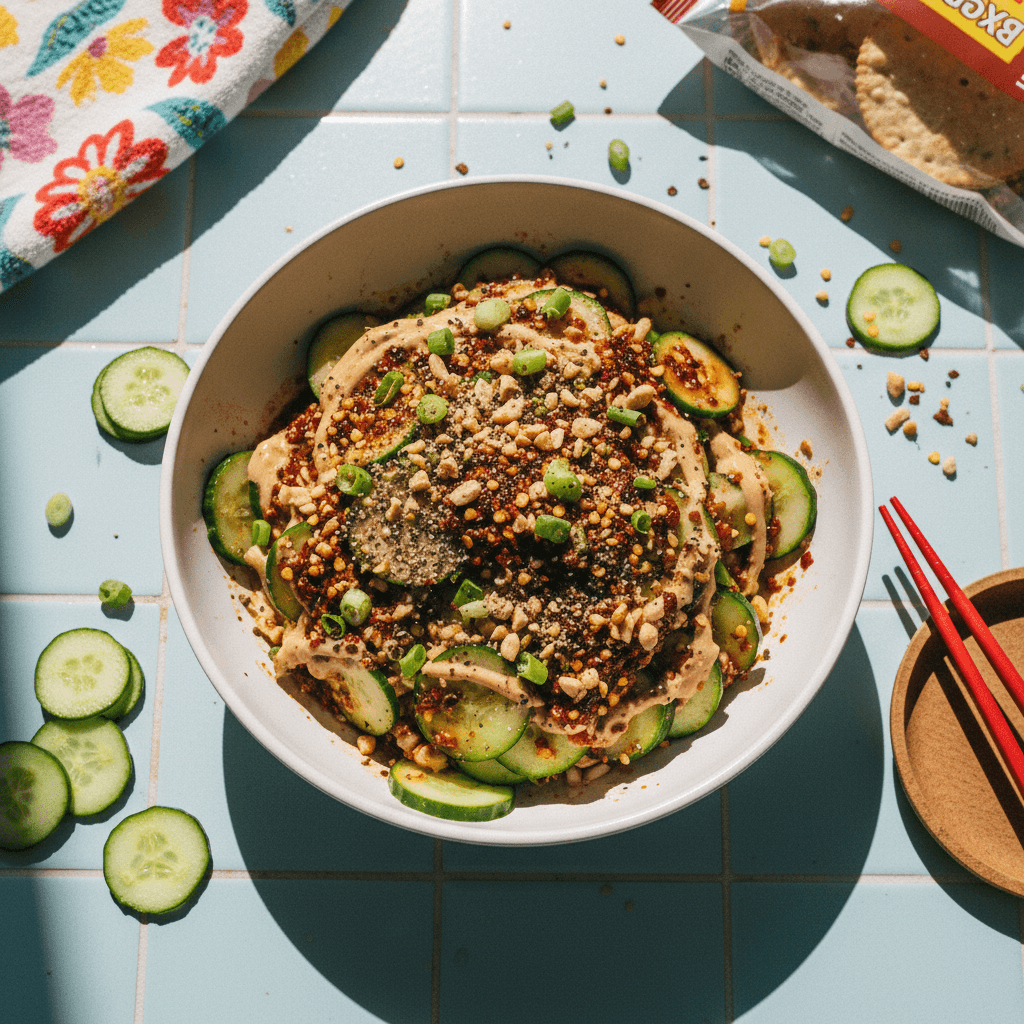 Dan Dan Cucumber Salad
