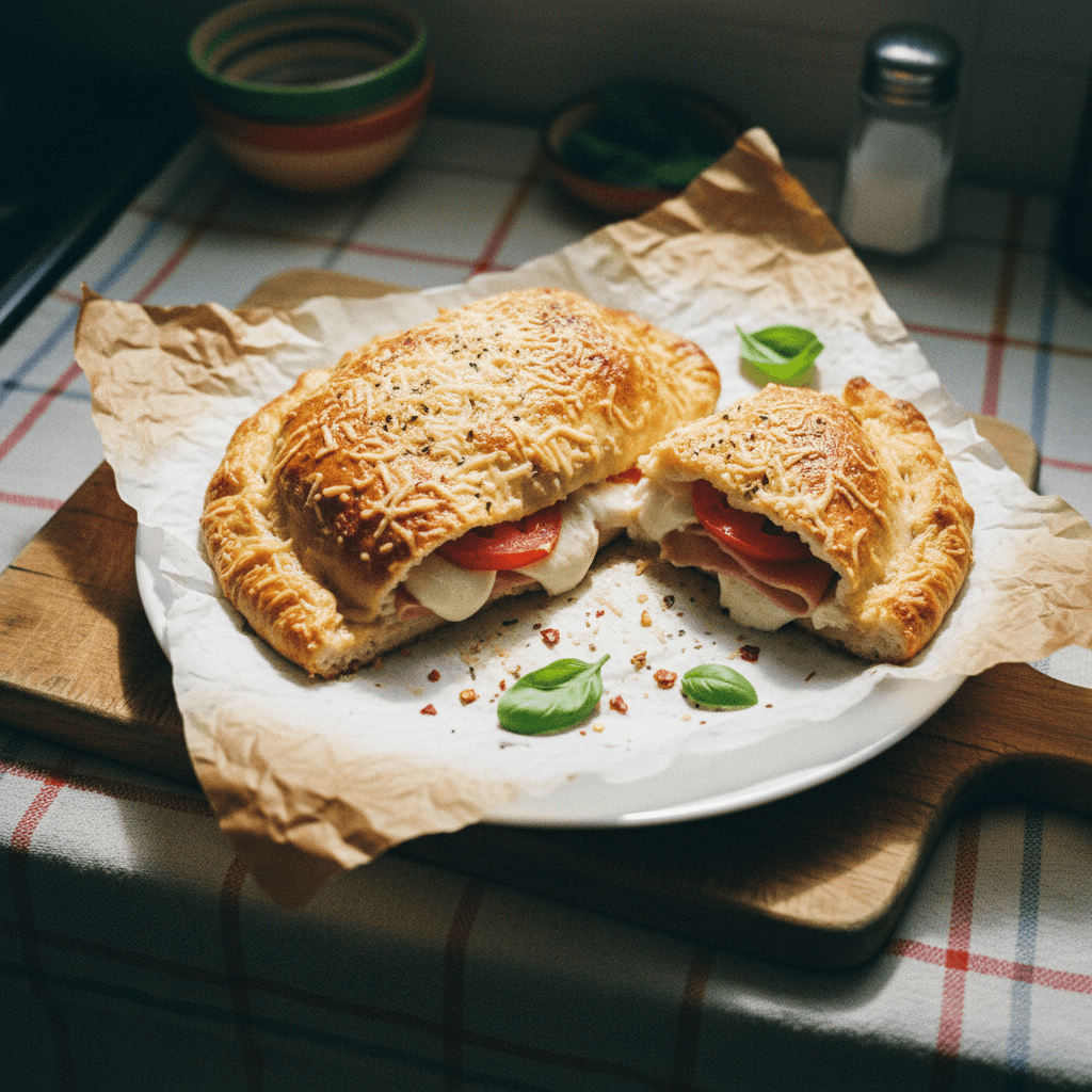 Stuffed Chicken Pocket / No-Dough Chicken Calzone