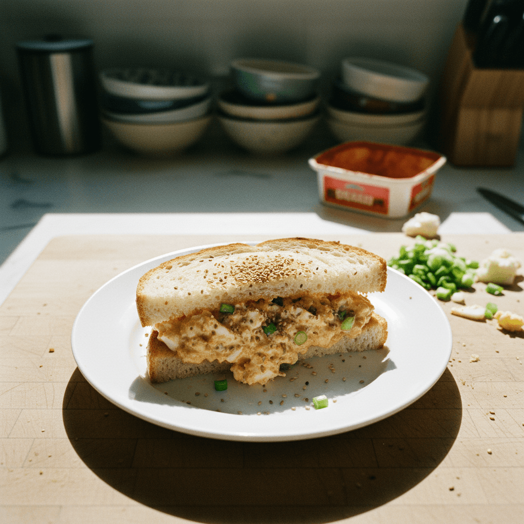 Korean Egg Salad Sandwich