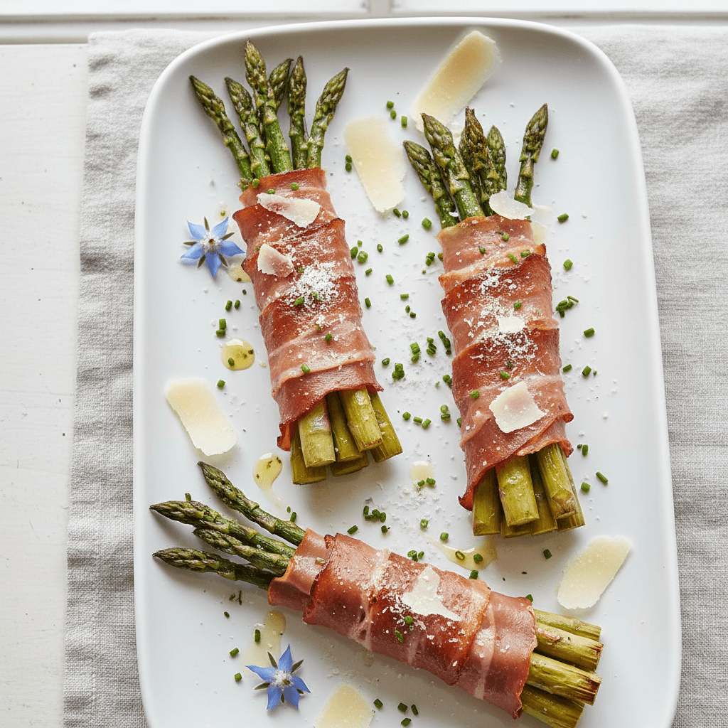 Prosciutto-Wrapped Asparagus with Parmesan