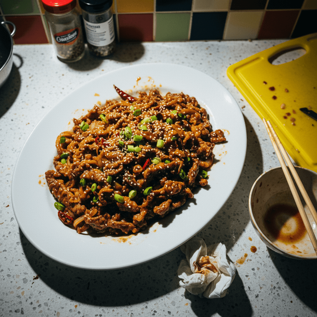 Spicy Garlic Beef Stir-Fry