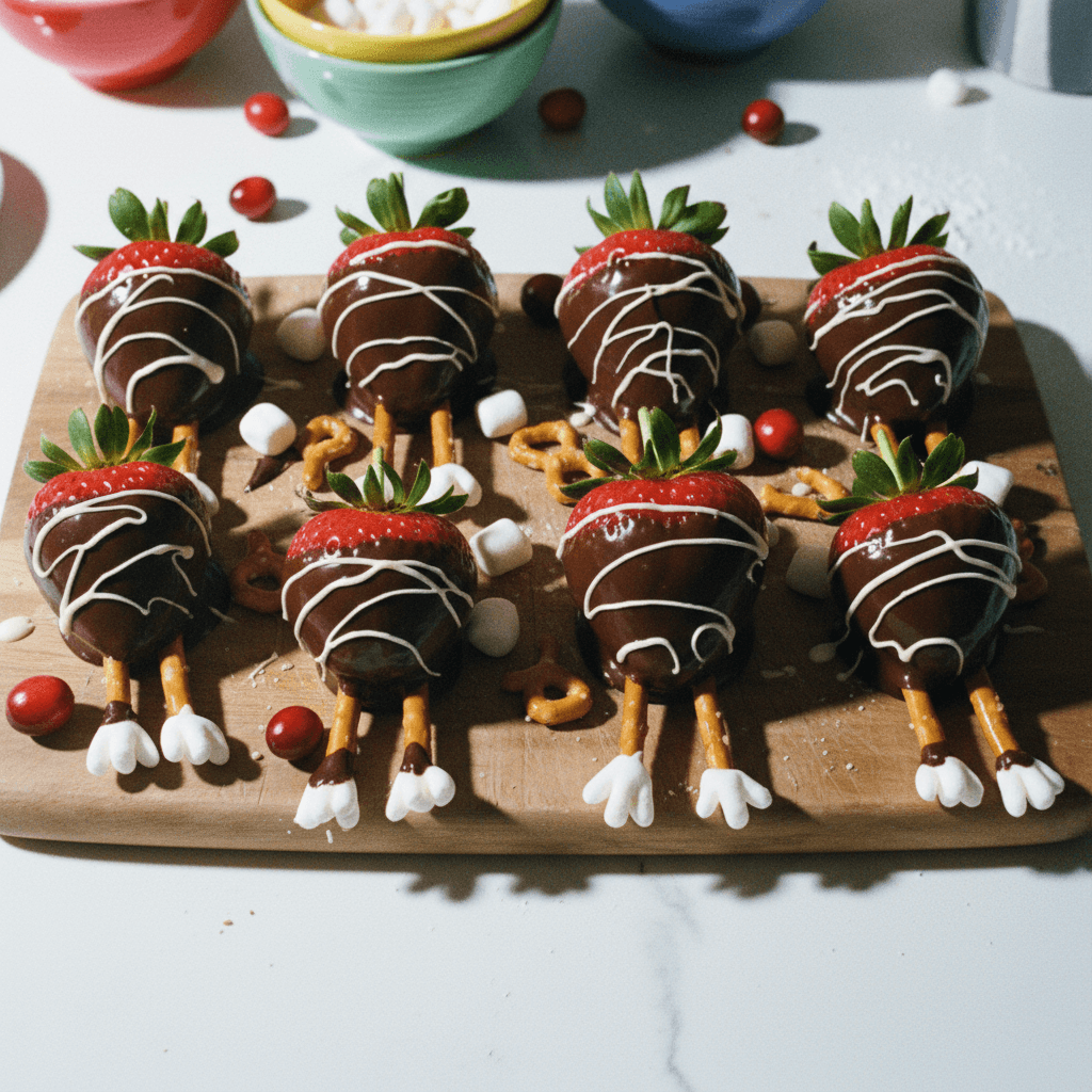 Chocolate Dipped Strawberry Turkeys