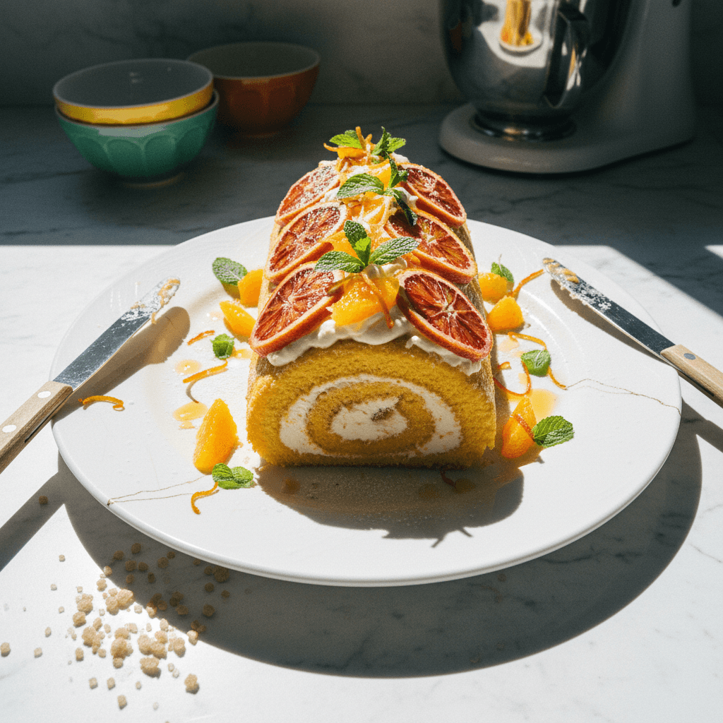 Orange Roll Cake