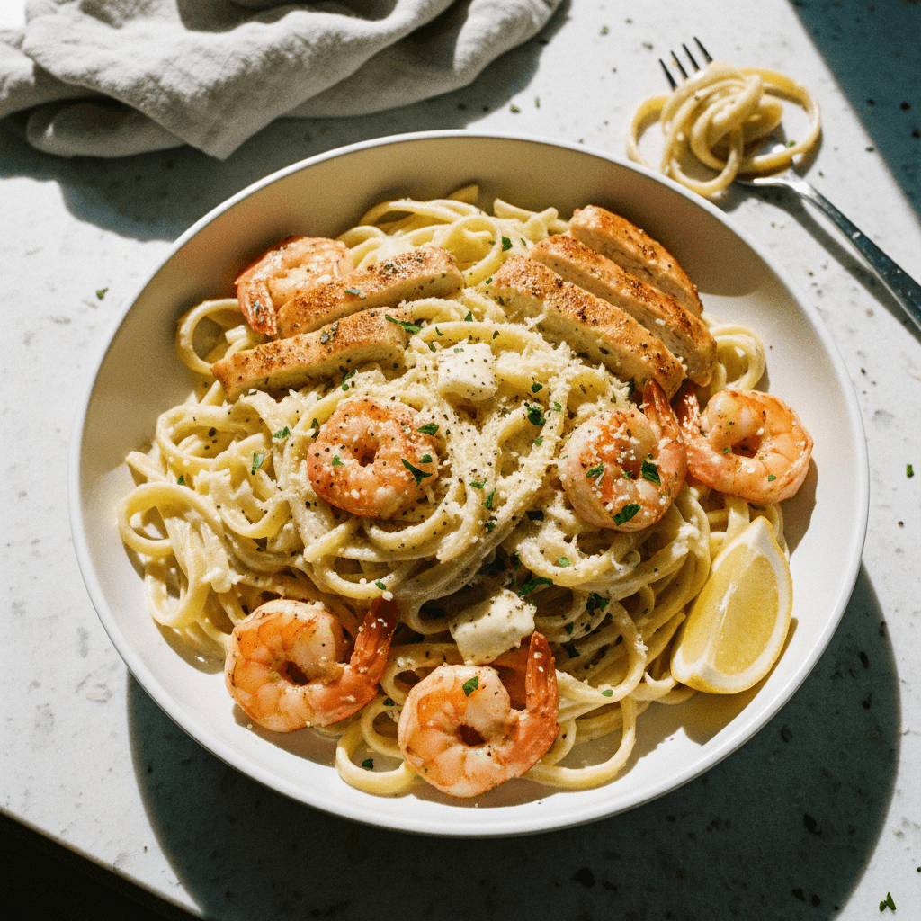 Olive Garden's Alfredo Fettuccine (But Better)