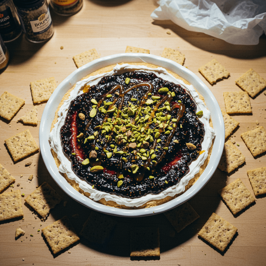 Whipped Boursin with Fig Jam, Pistachios, and Hot Honey