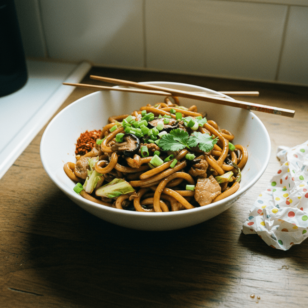 Shanghai Fried Noodles