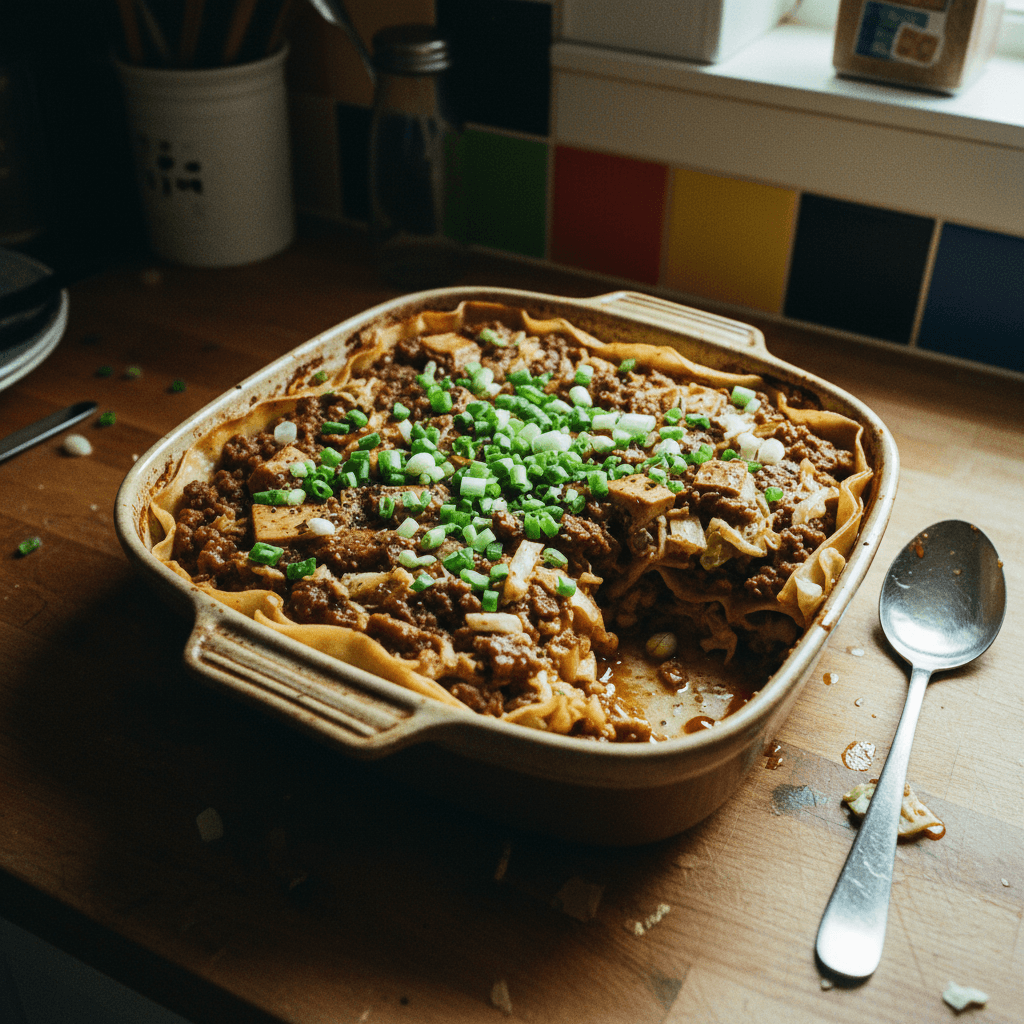 Galbi Soup Dumpling “Lasagna”