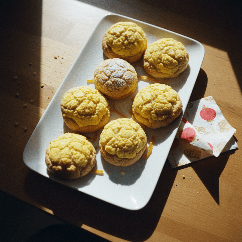 Bolo Bao aka Pineapple Bun Cookies