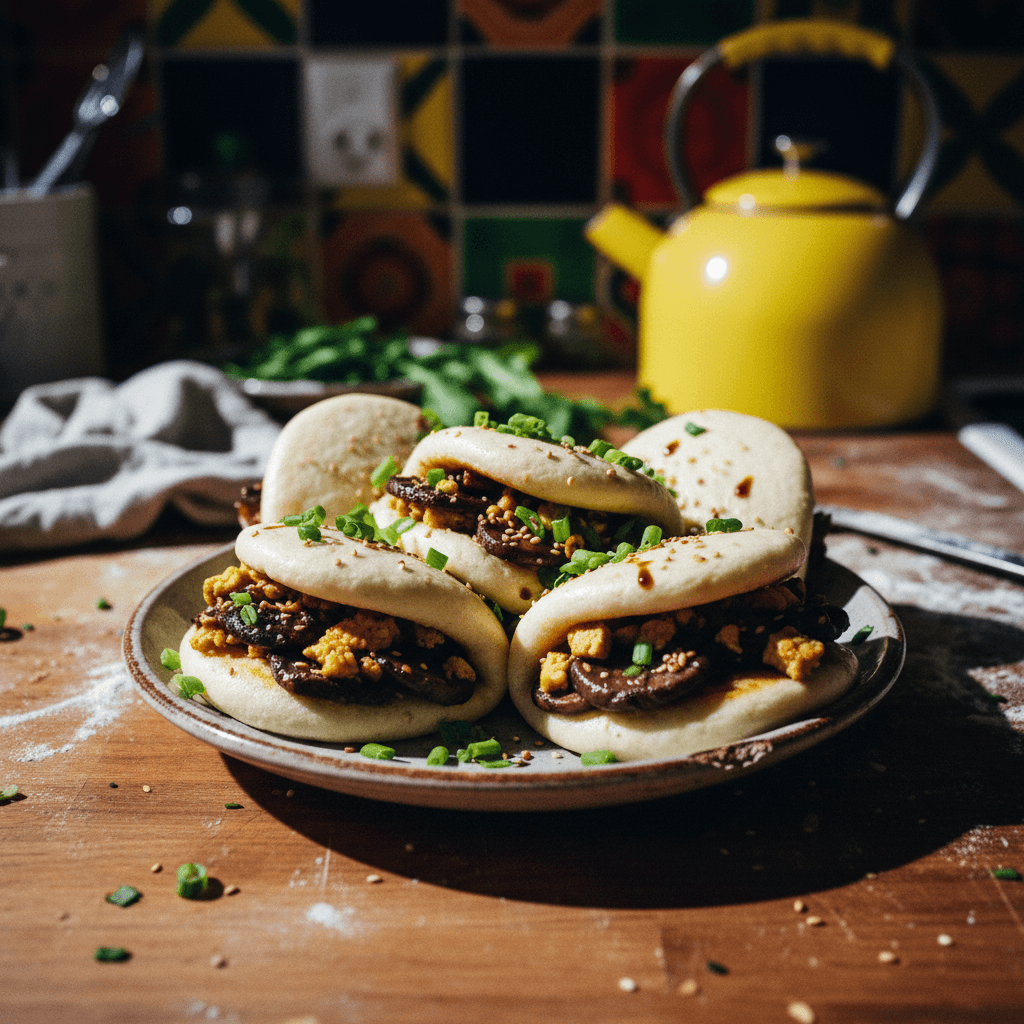 Vegan Mushroom & Tofu Bao Buns
