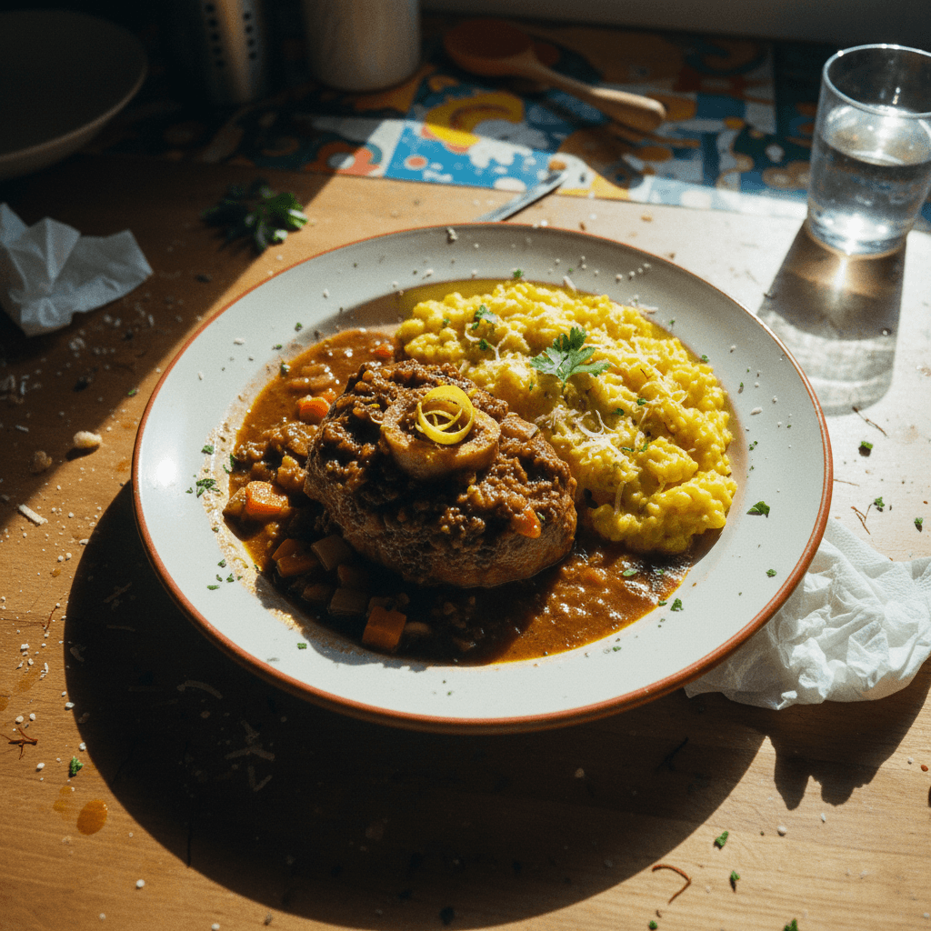 Osso Buco and Risotto alla Milanese