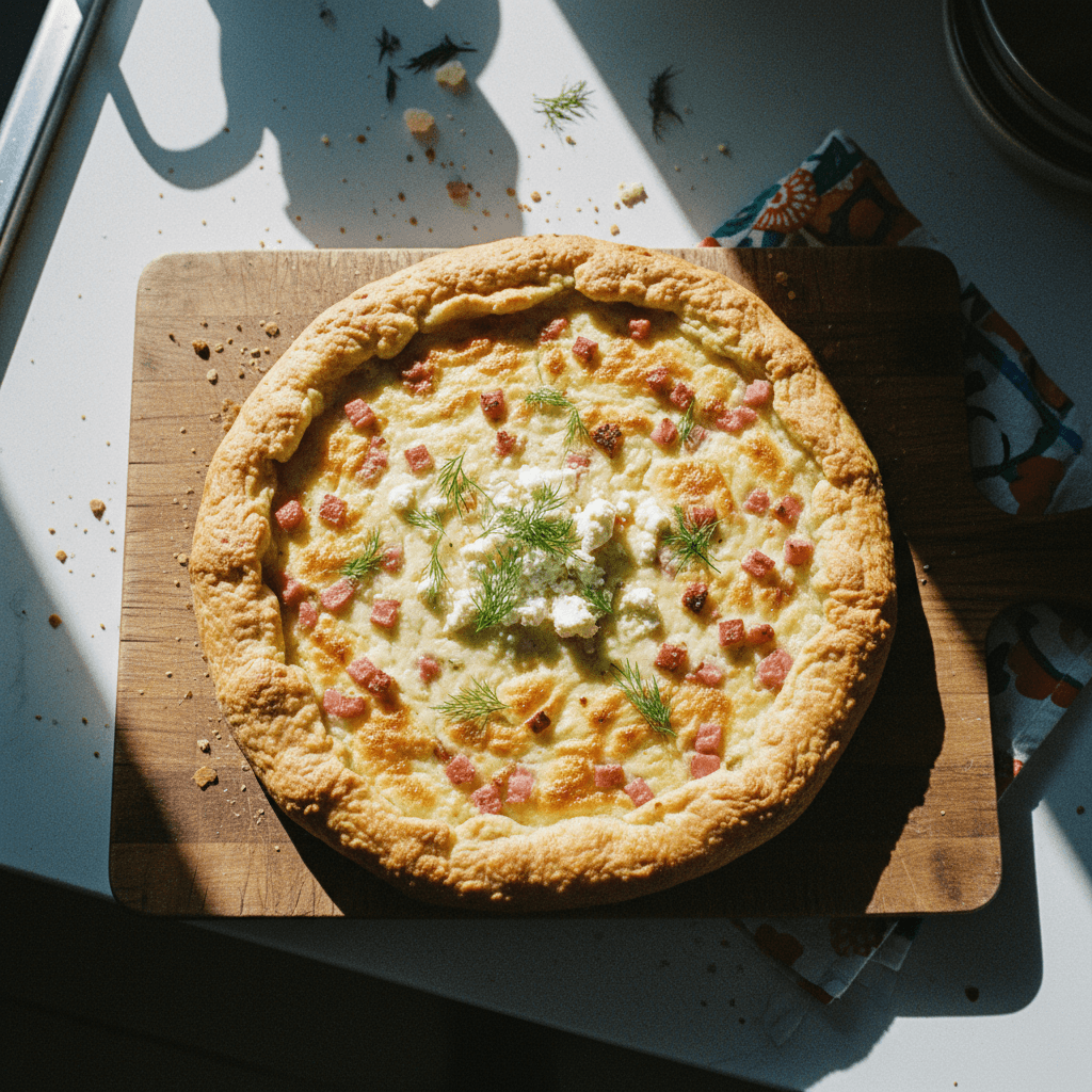 Zambanopita (Ham and Feta Cheese Pie)